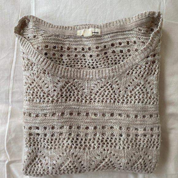 GARAGE Tops - Women Shirt Beige Taupe Size XS-SMALL